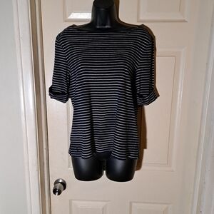 Lauren Ralph Lauren striped blouse size XL